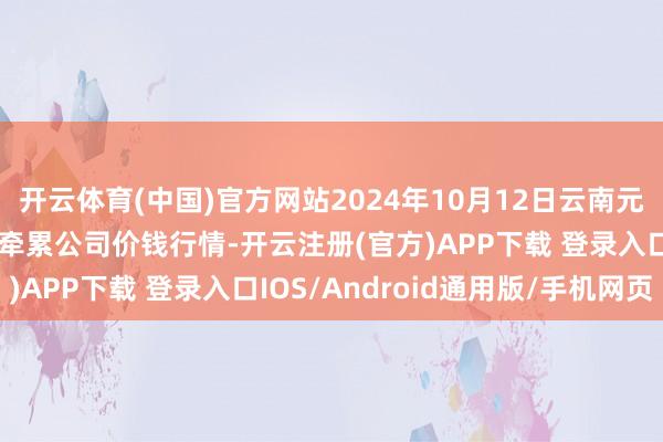 开云体育(中国)官方网站2024年10月12日云南元谋县蔬菜交游市集有限牵累公司价钱行情-开云注册(官方)APP下载 登录入口IOS/Android通用版/手机网页